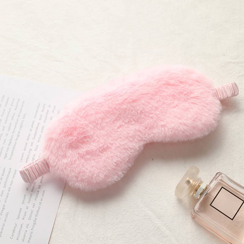 Fluffy Eyemask Soft Plush Eyes Cover
