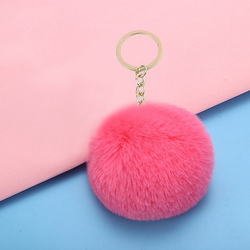 Fluffy Keychain Soft Bag Accessory Ball Fluffy Keychain Soft Bag Accessory Ball