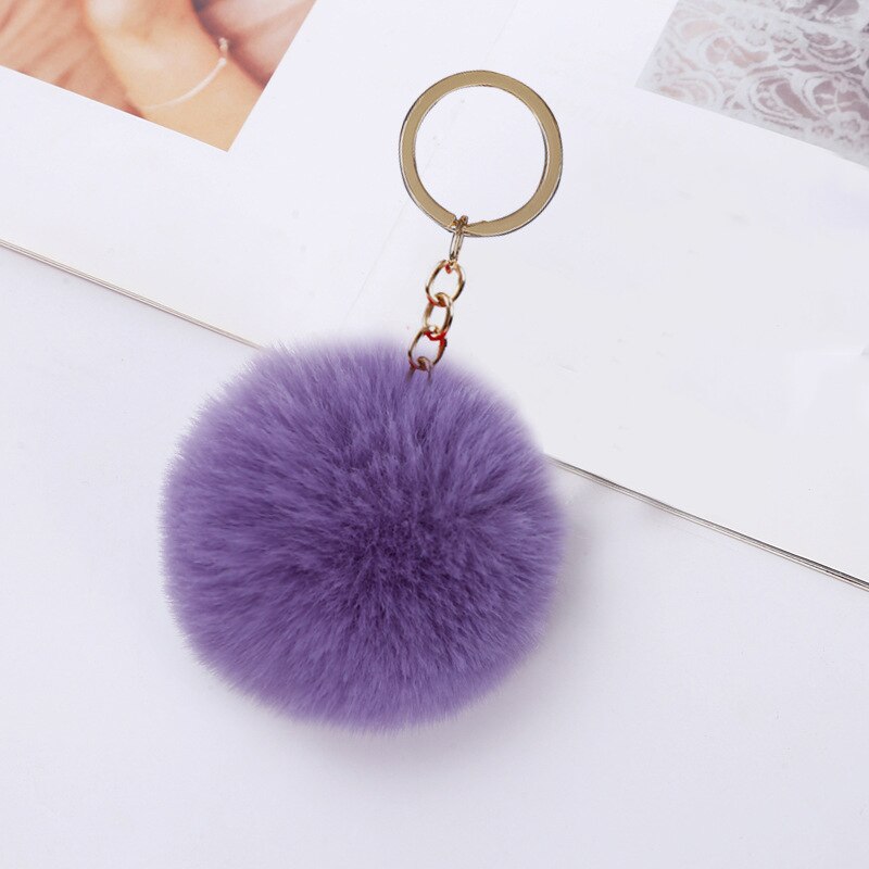 Fluffy Keychain Soft Bag Accessory Ball Fluffy Keychain Soft Bag Accessory Ball