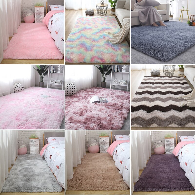 Fluffy Non Slip Bedside Carpet Fluffy Non Slip Bedside Carpet