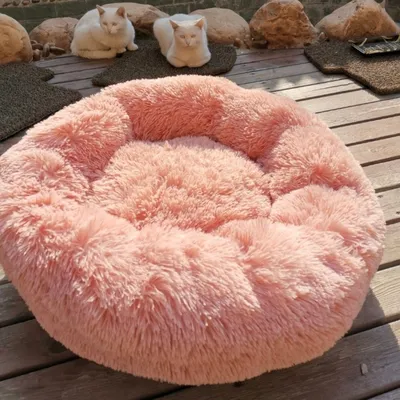 Fluffy Pet Bed Soft Round Pet Bed Fluffy Pet Bed Soft Round Pet Bed