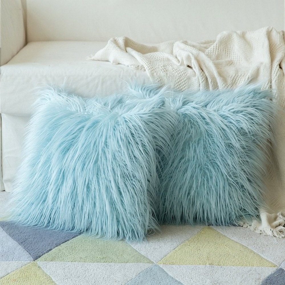 Fluffy Pillow Case Plush Cover Fluffy Pillow Case Plush Cover