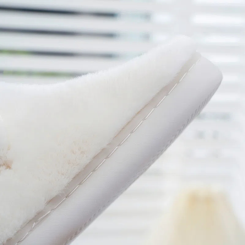 Fluffy Plush Cat House Slippers