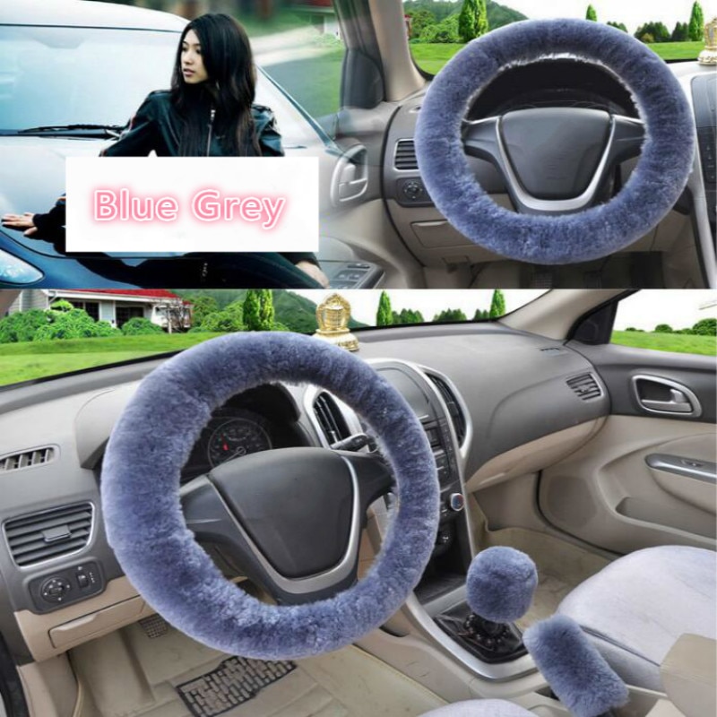 Fluffy Steering Wheel Cover Set Fluffy Steering Wheel Cover Set
