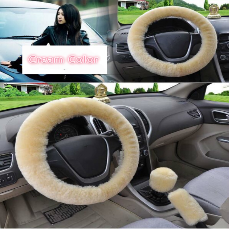 Fluffy Steering Wheel Cover Set Fluffy Steering Wheel Cover Set