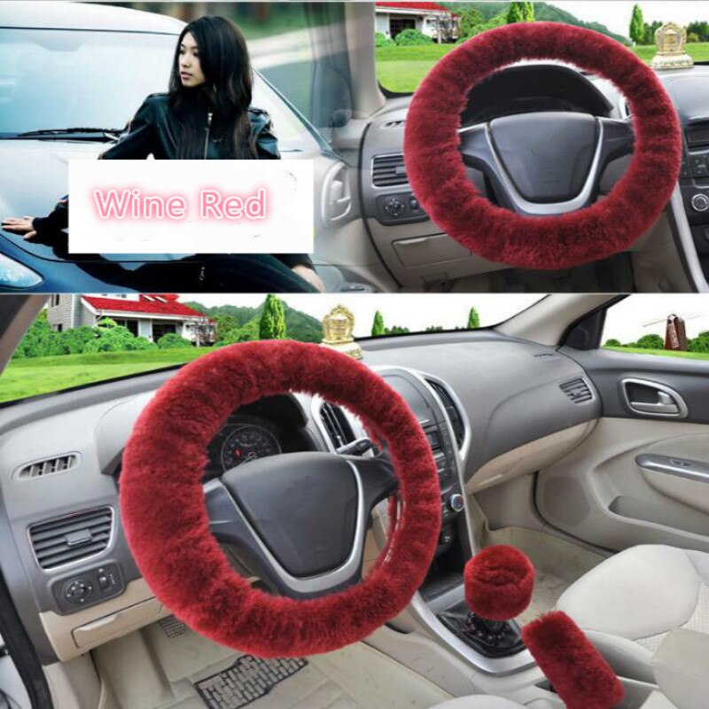 Fluffy Steering Wheel Cover Set Fluffy Steering Wheel Cover Set