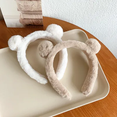 Fluffy Teddy Bear Ears Headband