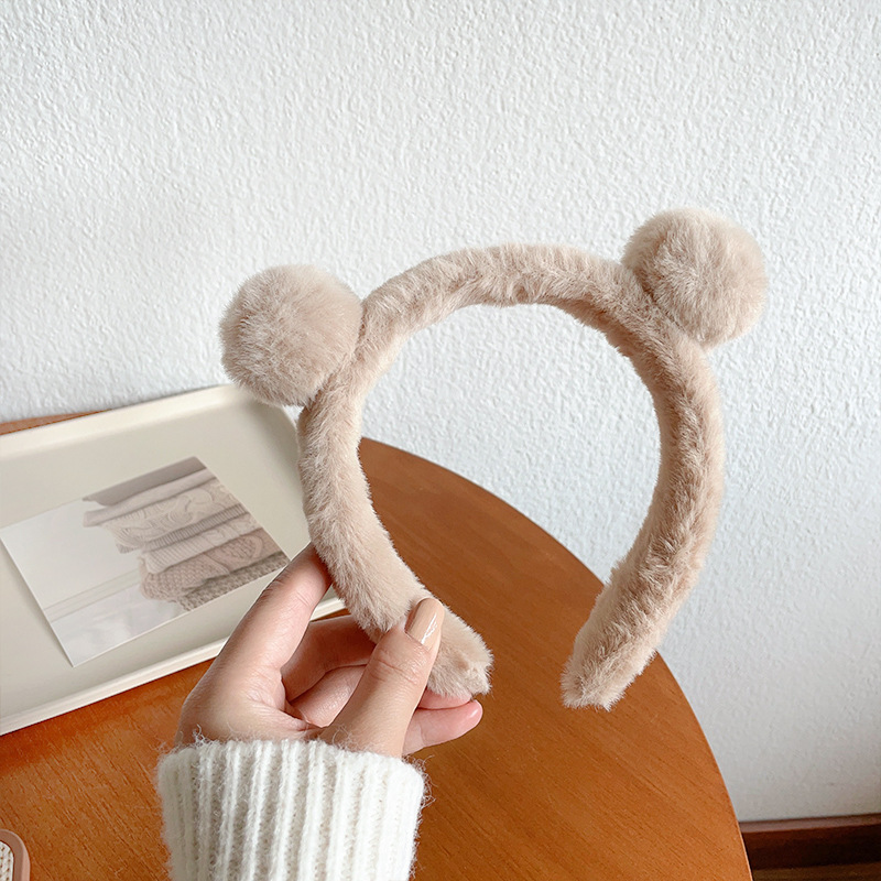 Fluffy Teddy Bear Ears Headband