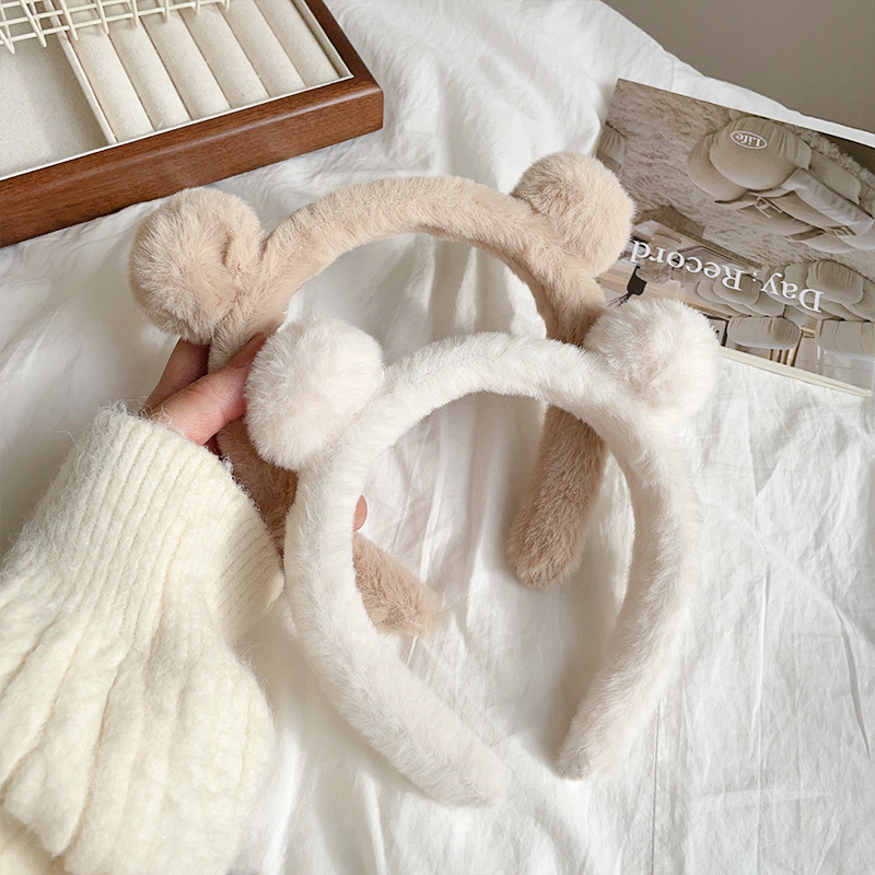 Fluffy Teddy Bear Ears Headband