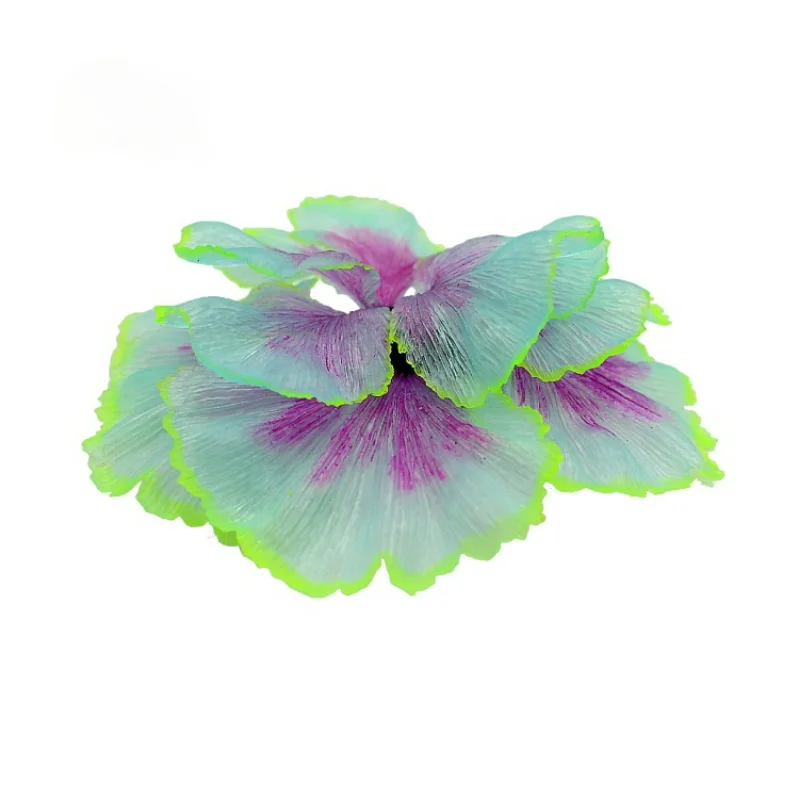 Fluorescent Aquarium Decor Fish Tank Landscaping Coral Simulation Lettuce Coral Ornaments Small Underwater World