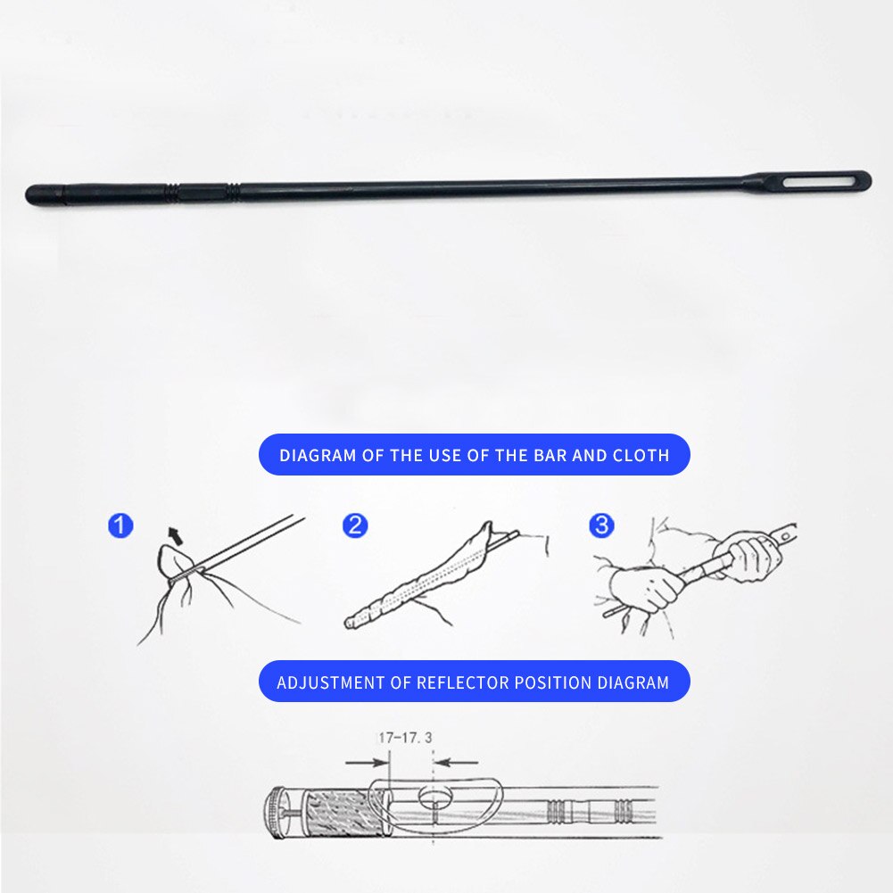 Flute Cleaning Rod with Cleaning Cloth Flute Cleaning Rod with Cleaning Cloth