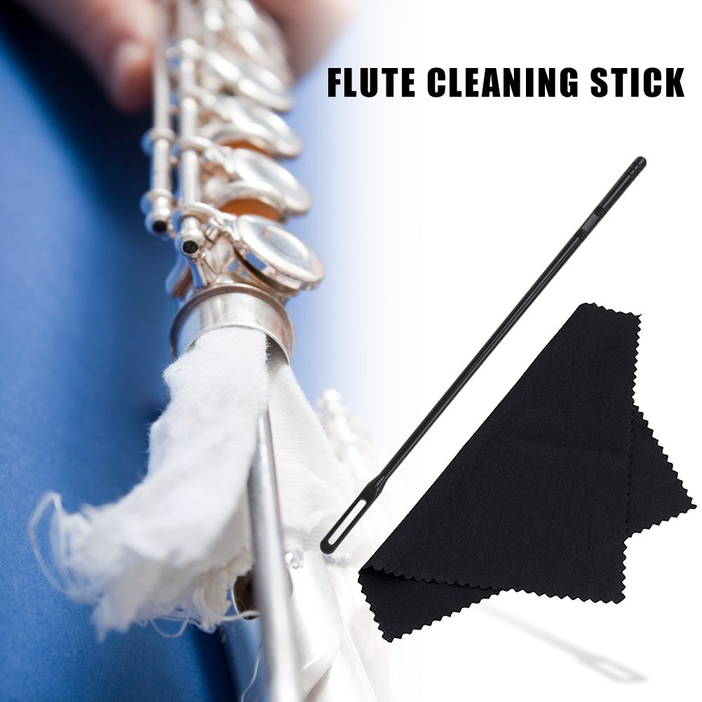 Flute Cleaning Rod with Cleaning Cloth Flute Cleaning Rod with Cleaning Cloth