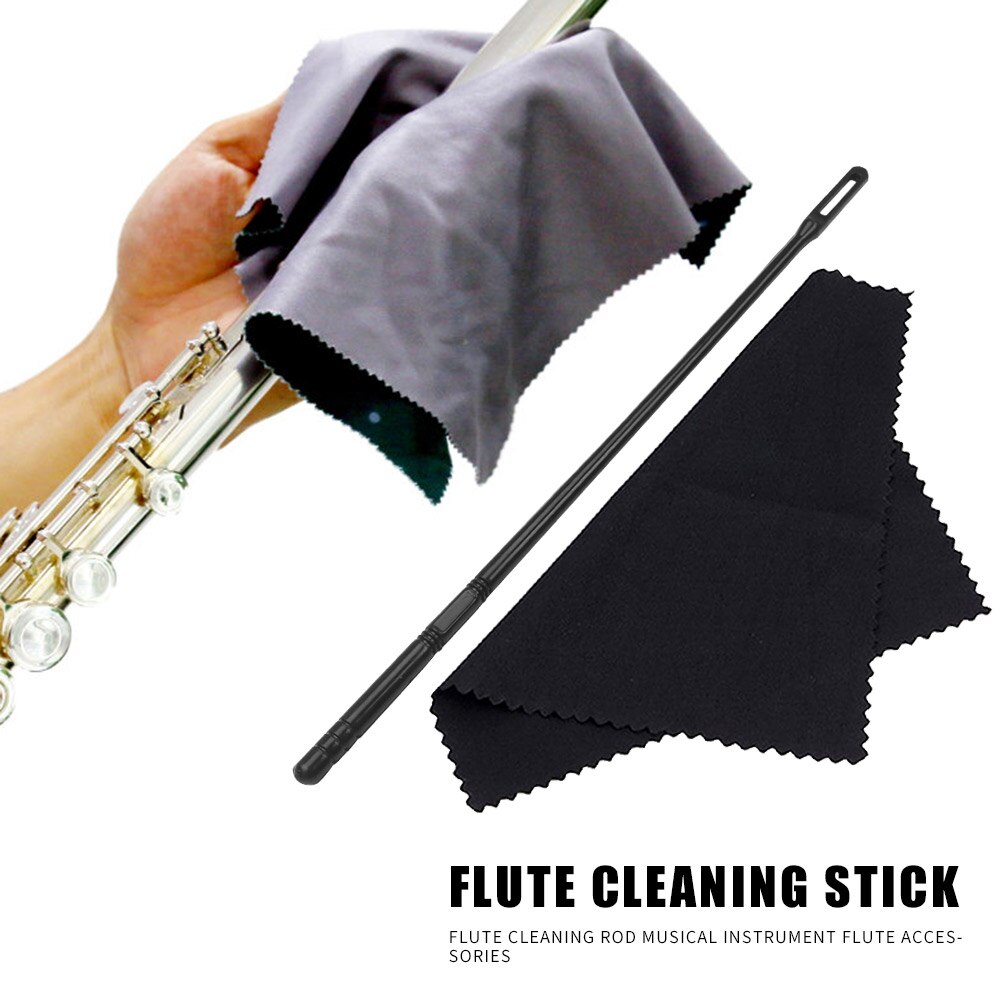 Flute Cleaning Rod with Cleaning Cloth Flute Cleaning Rod with Cleaning Cloth