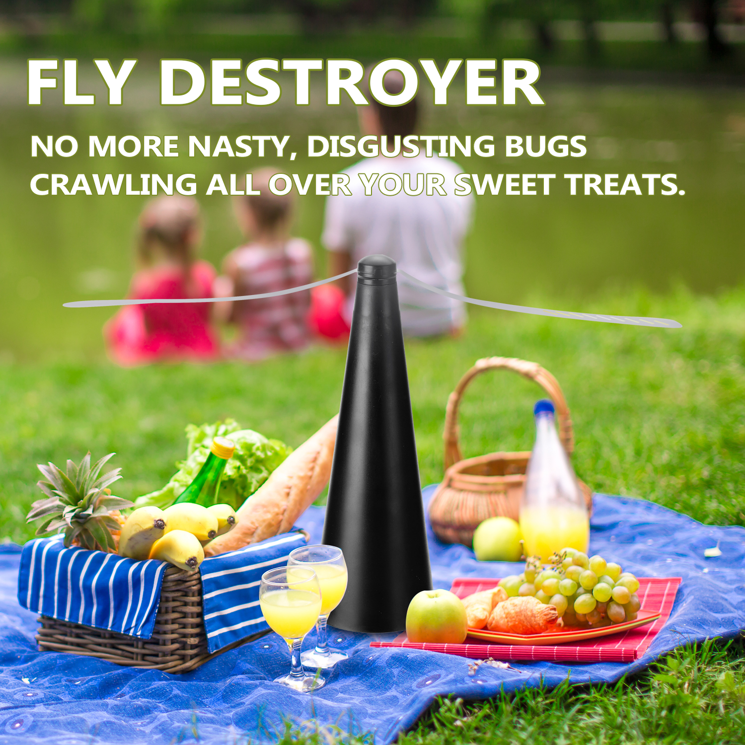 Fly Fan for Table Outdoor Fly Repellent