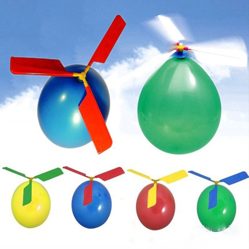 Flying Airplane Air Balloon Flying Airplane Air Balloon
