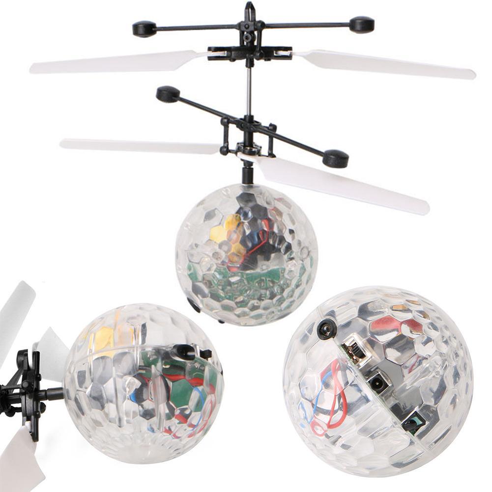 Flying Disco Ball LED Light with Propeller Flying Disco Ball LED Light with Propeller