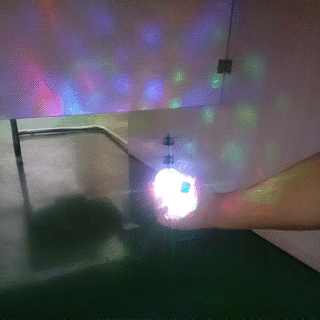 Flying Disco Ball LED Light with Propeller Flying Disco Ball LED Light with Propeller