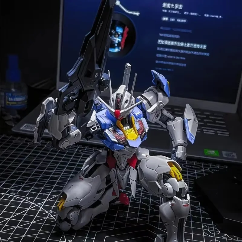 FM 1/100 Witch from Mercury Aerial Mecha Model Kit Action Figure Doll for Kids with Water Sticker And Display Bracket