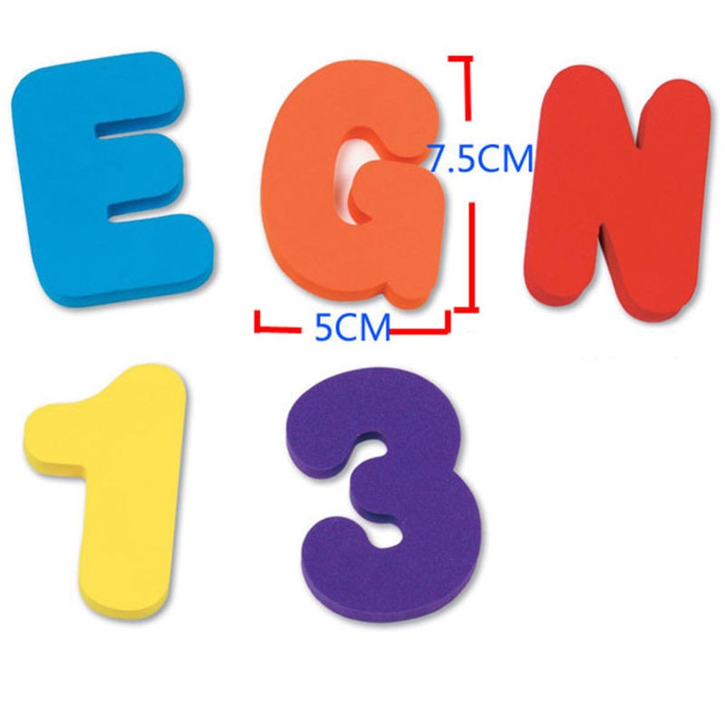 Foam Bathtub Alphabet Letters (36pcs) Foam Bathtub Alphabet Letters (36pcs)