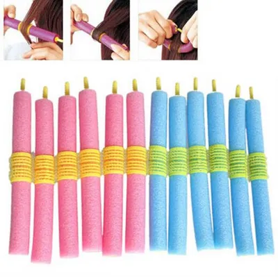 Foam Hair Rollers 12 Pcs Set Foam Hair Rollers 12 Pcs Set