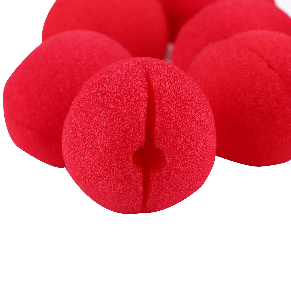 Foam Red Clown Noses (10 pcs)