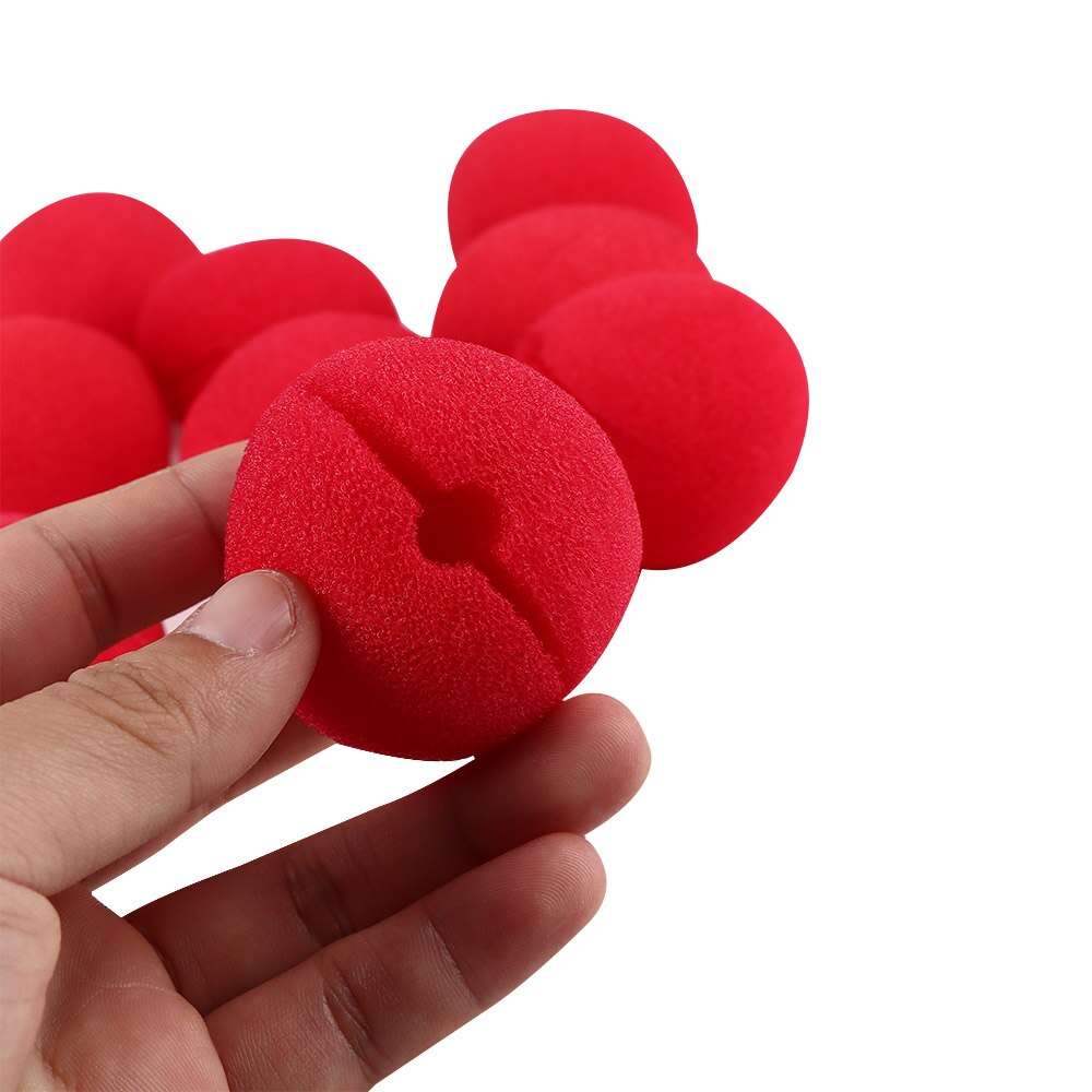 Foam Red Clown Noses (10 pcs)