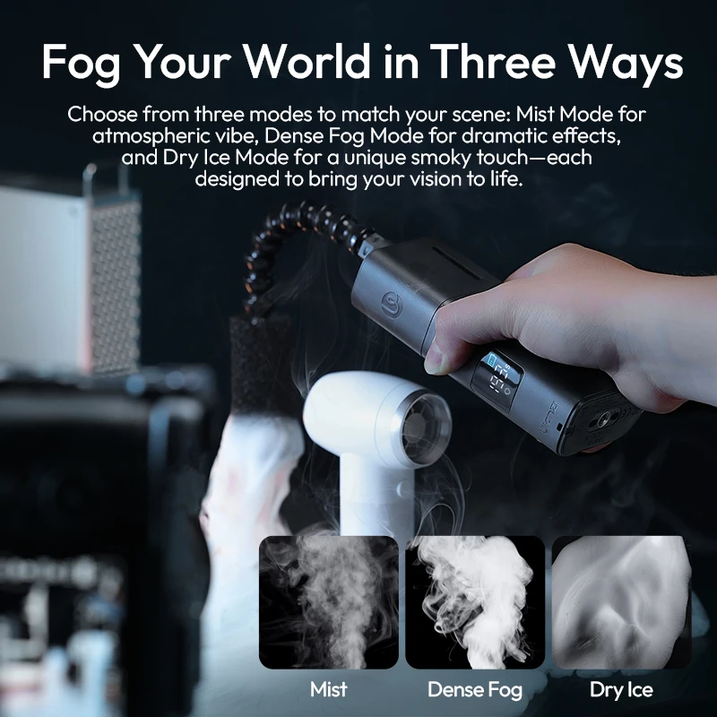 Fog Machine 30W Handheld Dry Ice Smoke Machine Studio Video Film Stage Effects Livestreaming Vlog Photography Tools Fog Machine 30W Handheld Dry Ice Smoke Machine Studio Video Film Stage Effects Livestreaming Vlog Photography Tools