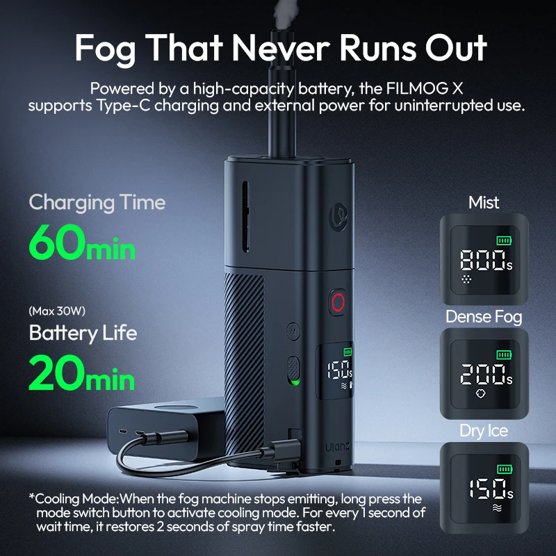 Fog Machine 30W Handheld Dry Ice Smoke Machine Studio Video Film Stage Effects Livestreaming Vlog Photography Tools Fog Machine 30W Handheld Dry Ice Smoke Machine Studio Video Film Stage Effects Livestreaming Vlog Photography Tools