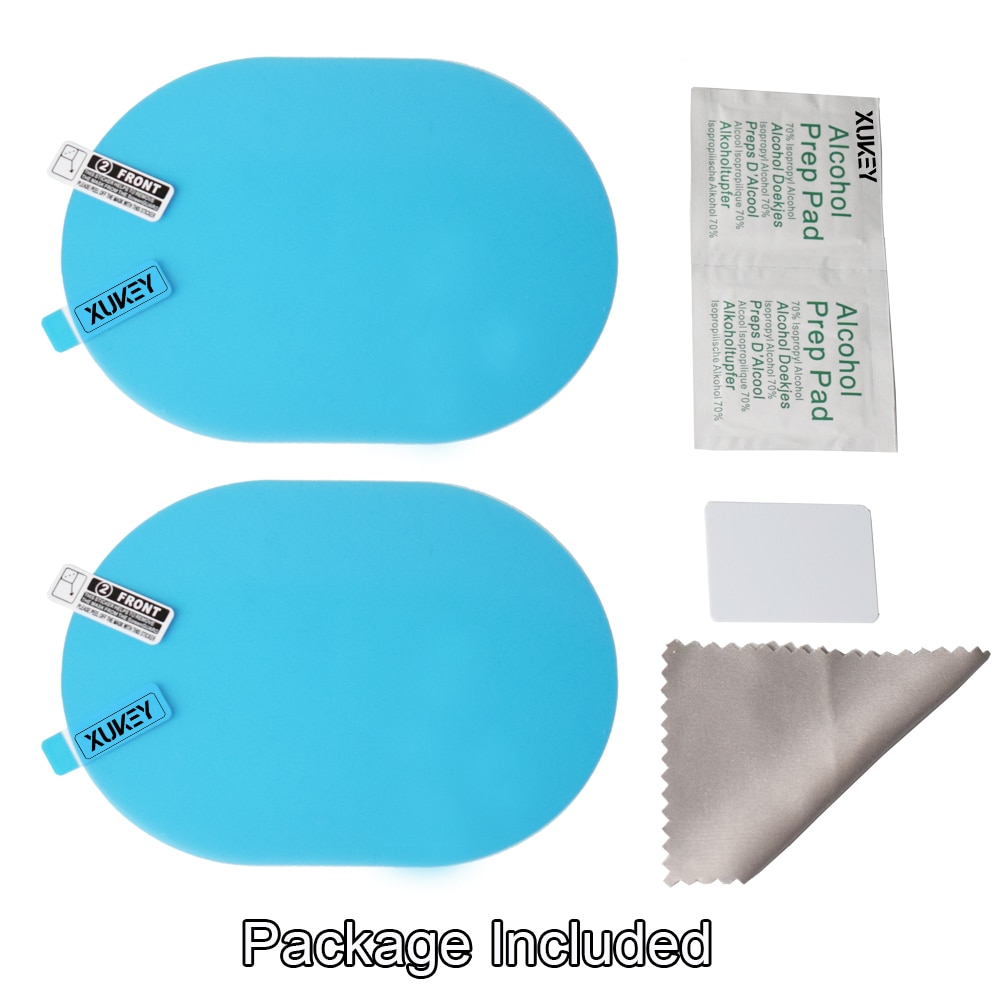 Fogless Anti Glare Rear View Mirror Film Set