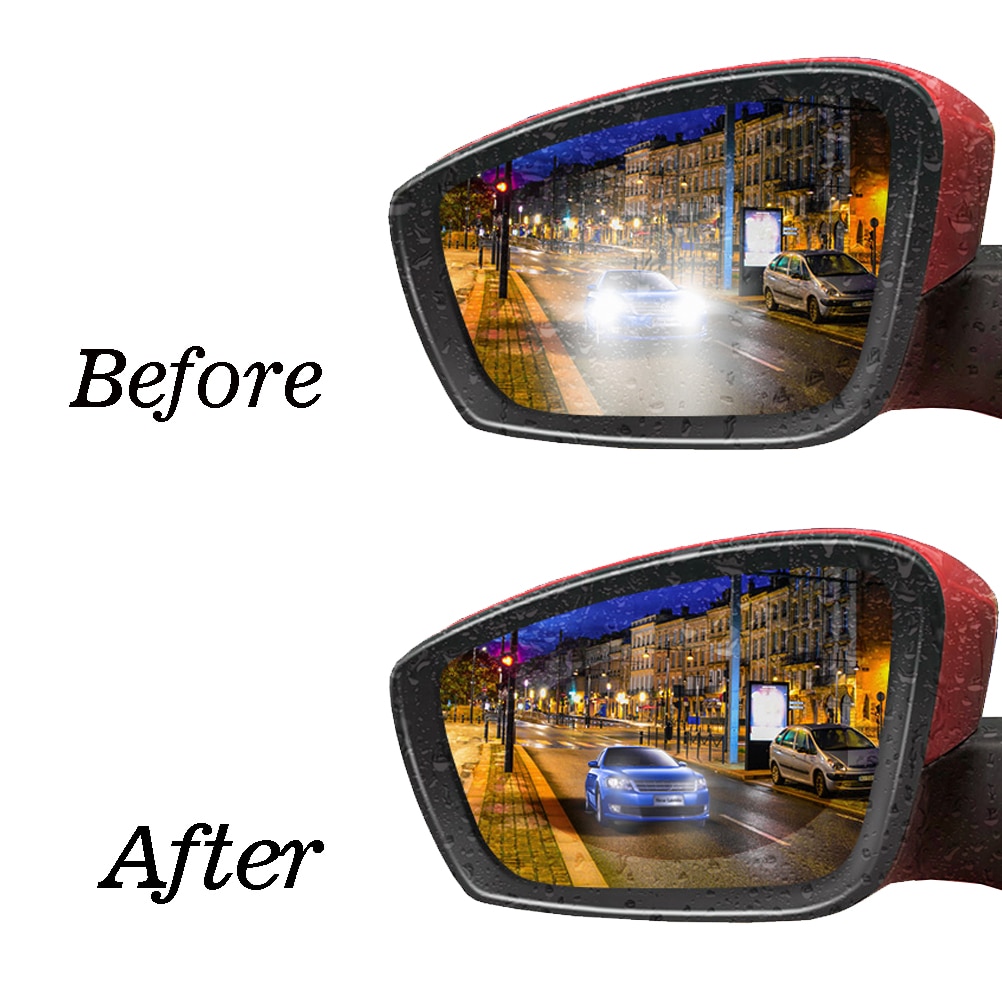 Fogless Anti Glare Rear View Mirror Film Set