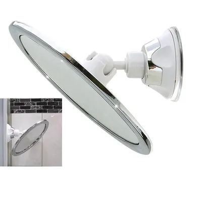 Fogless Makeup Mirror With Holder Suction Cup 360 Rotation Shower Shave Round Mirrors Bathroom Mirrors Washroom Fog