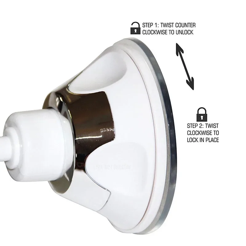 Fogless Makeup Mirror With Holder Suction Cup 360 Rotation Shower Shave Round Mirrors Bathroom Mirrors Washroom Fog