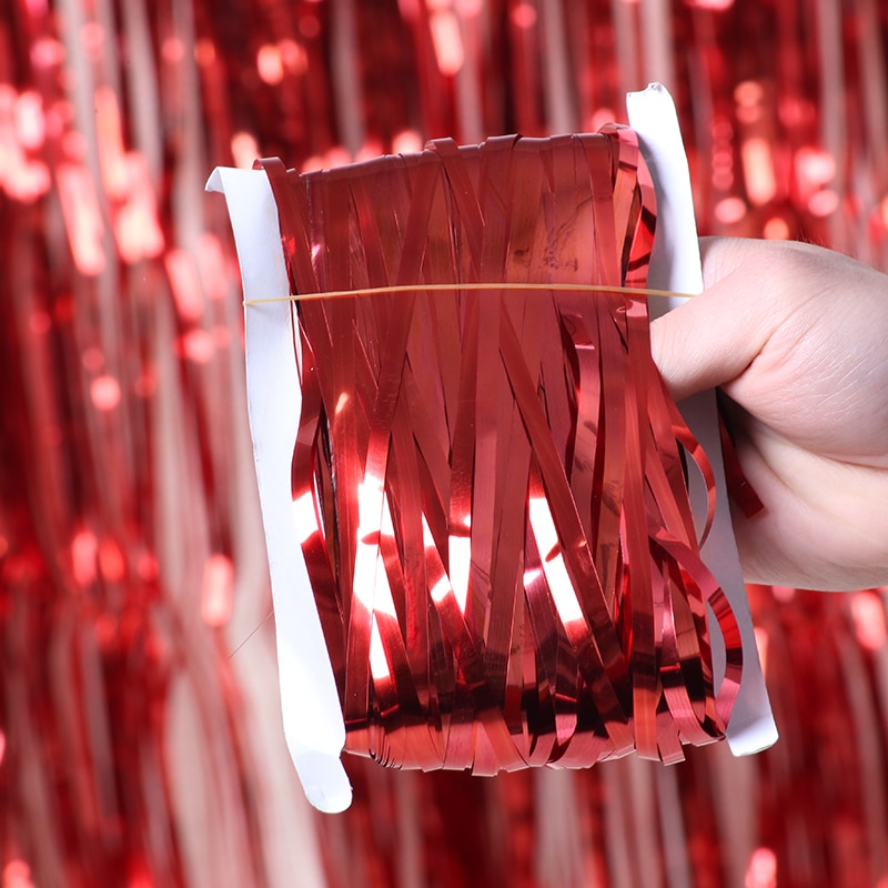 Foil Backdrop Metallic Party Curtain Foil Backdrop Metallic Party Curtain