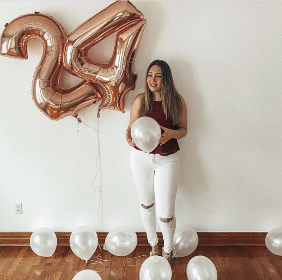 Foil Balloons Party Decor No.0-9