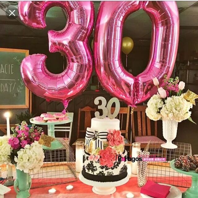 Foil Balloons Party Decor No.0-9