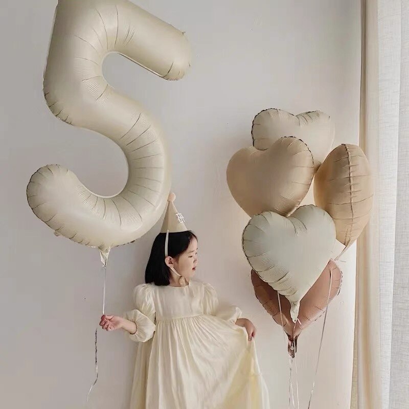Foil Big Number Balloon with Crown