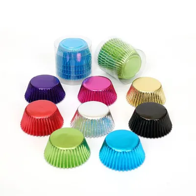 Foil Cupcake Liners Pack (100 Pcs) Foil Cupcake Liners Pack (100 Pcs)
