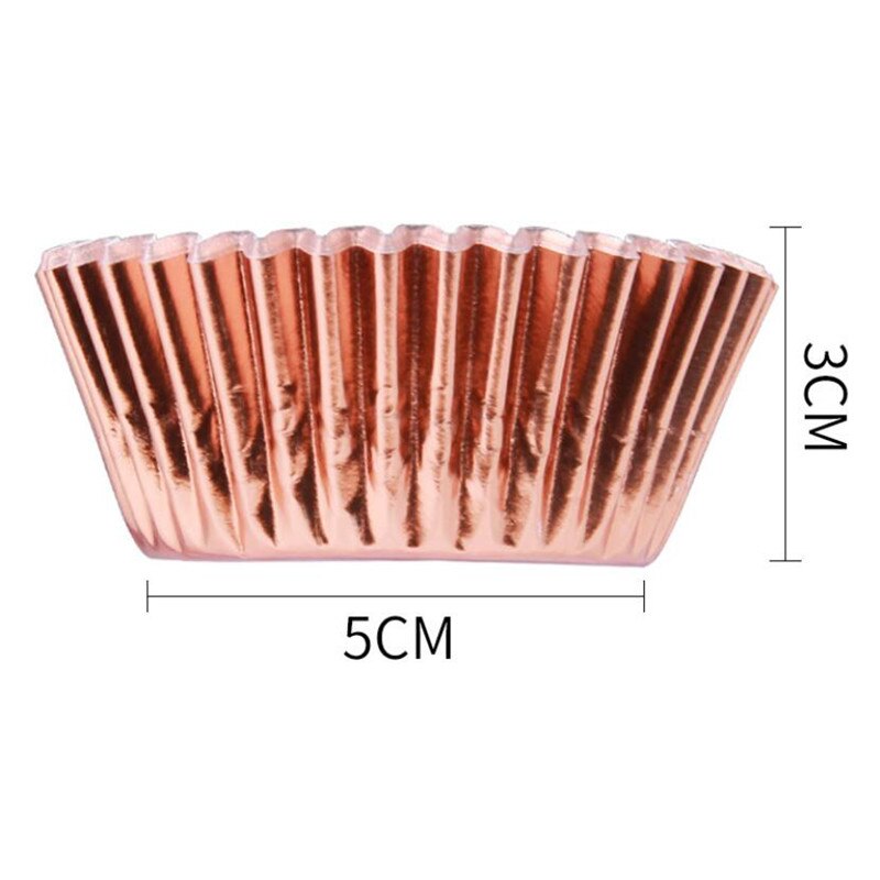 Foil Cupcake Liners Pack (100 Pcs) Foil Cupcake Liners Pack (100 Pcs)