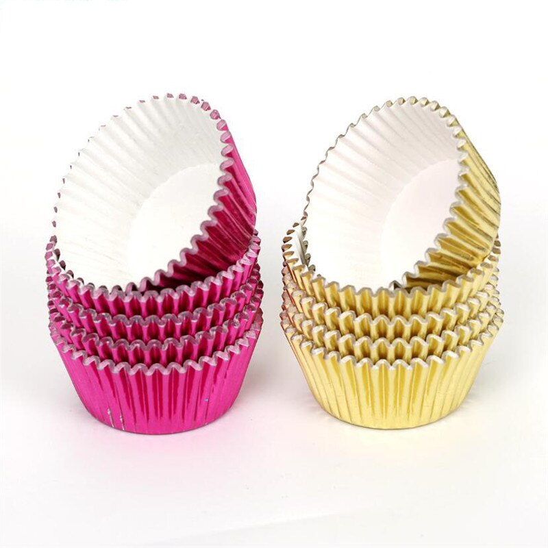 Foil Cupcake Liners Pack (100 Pcs) Foil Cupcake Liners Pack (100 Pcs)