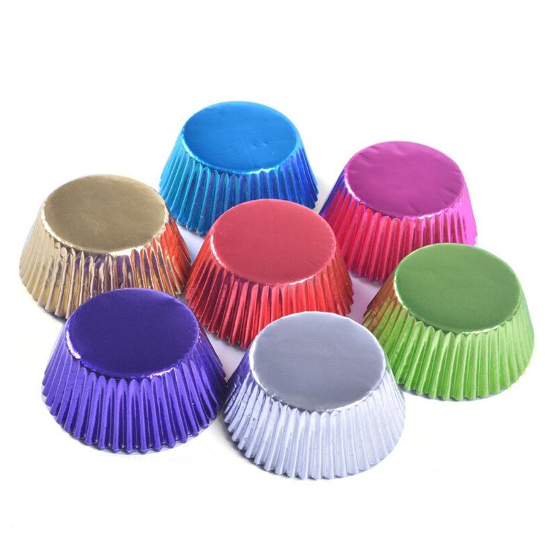 Foil Cupcake Liners Pack (100 Pcs) Foil Cupcake Liners Pack (100 Pcs)