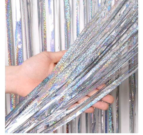 Foil Curtain Tinsel Fringe Backdrop Foil Curtain Tinsel Fringe Backdrop