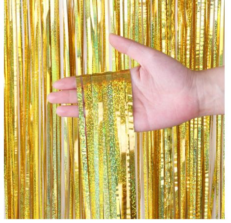 Foil Curtain Tinsel Fringe Backdrop Foil Curtain Tinsel Fringe Backdrop