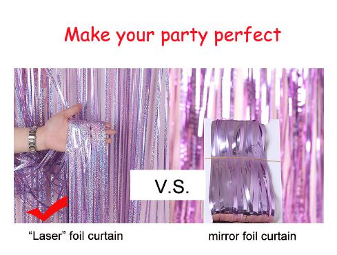 Foil Curtain Tinsel Fringe Backdrop Foil Curtain Tinsel Fringe Backdrop