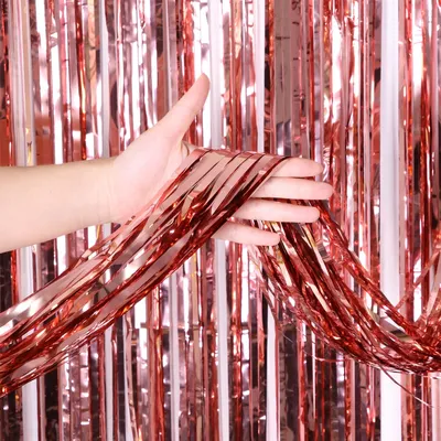 Foil Fringe Curtain Party Wall Decor Foil Fringe Curtain Party Wall Decor