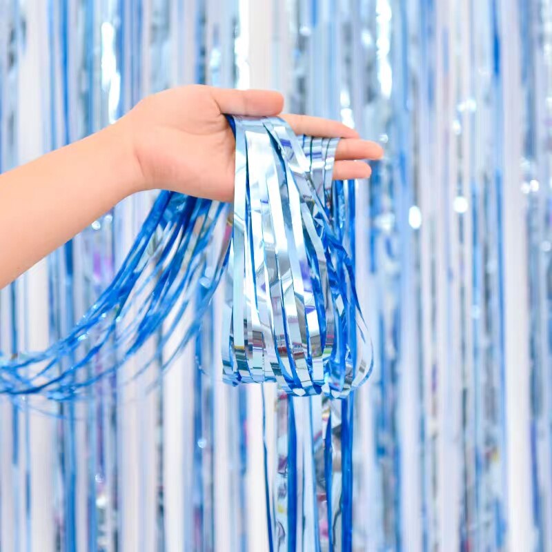 Foil Fringe Curtain Party Wall Decor Foil Fringe Curtain Party Wall Decor