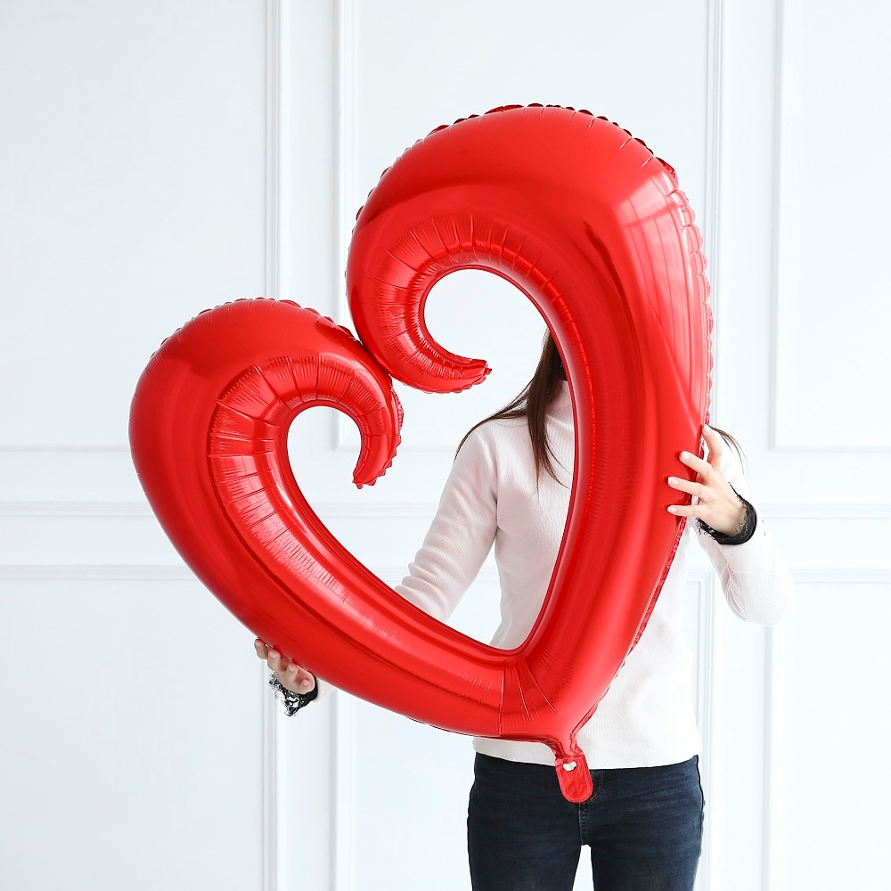 Foil Heart Balloon Decor For Parties