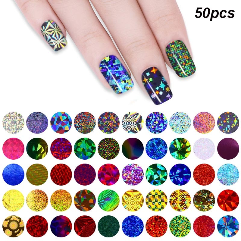 Foil Nail Stickers 10 Rolls Foil Nail Stickers 10 Rolls