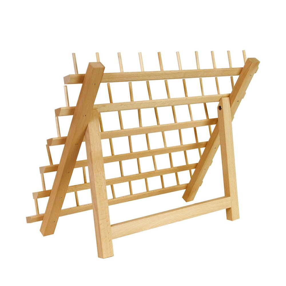 Foldable 60 Slot Wooden Thread Holder Foldable 60 Slot Wooden Thread Holder