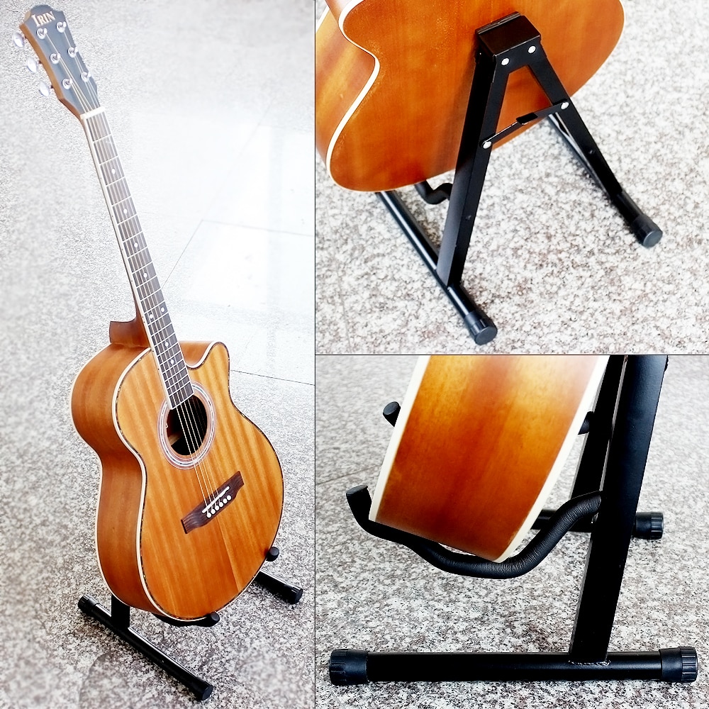 Foldable A Frame Guitar Floor Rack
