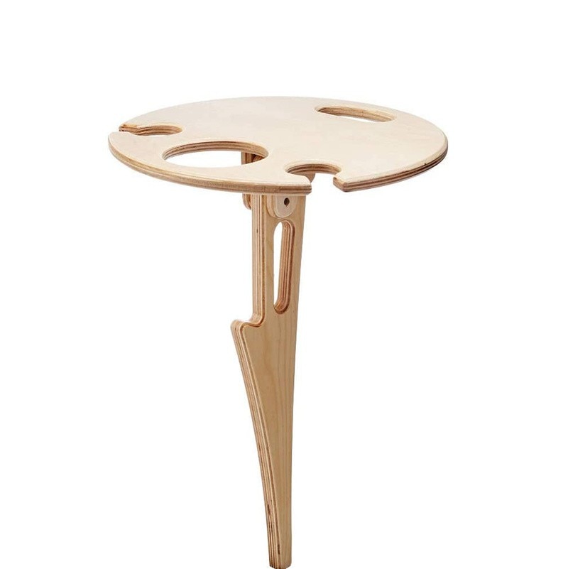 Foldable and Portable Outdoor Wine Table Foldable and Portable Outdoor Wine Table